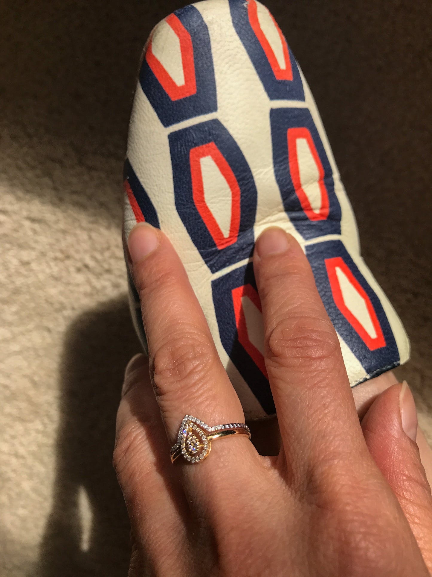 Nesting Twin Diamond Gold Ring Set