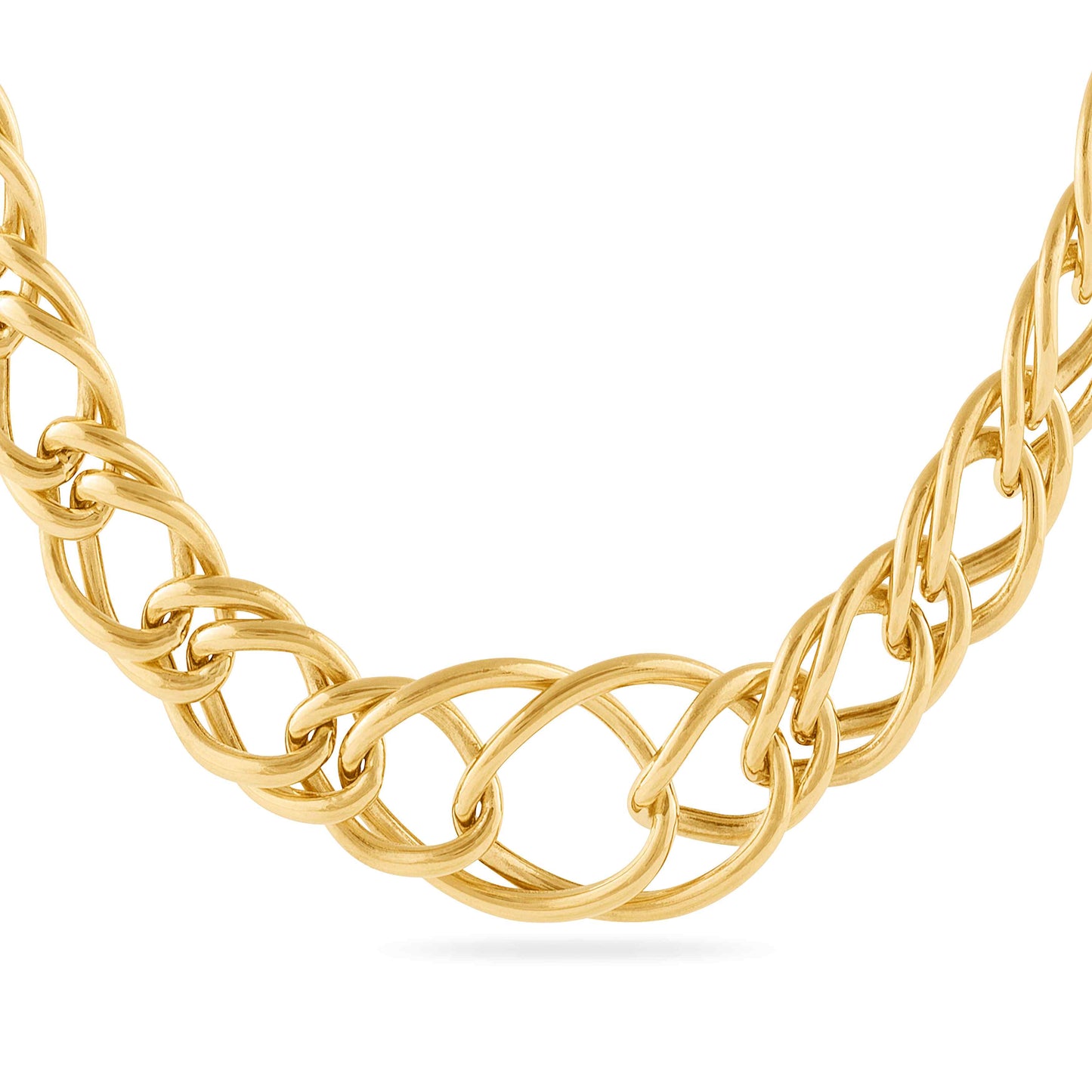 Mod Twist Chain Gold Necklace