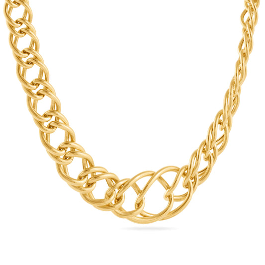Mod Twist Chain Gold Necklace