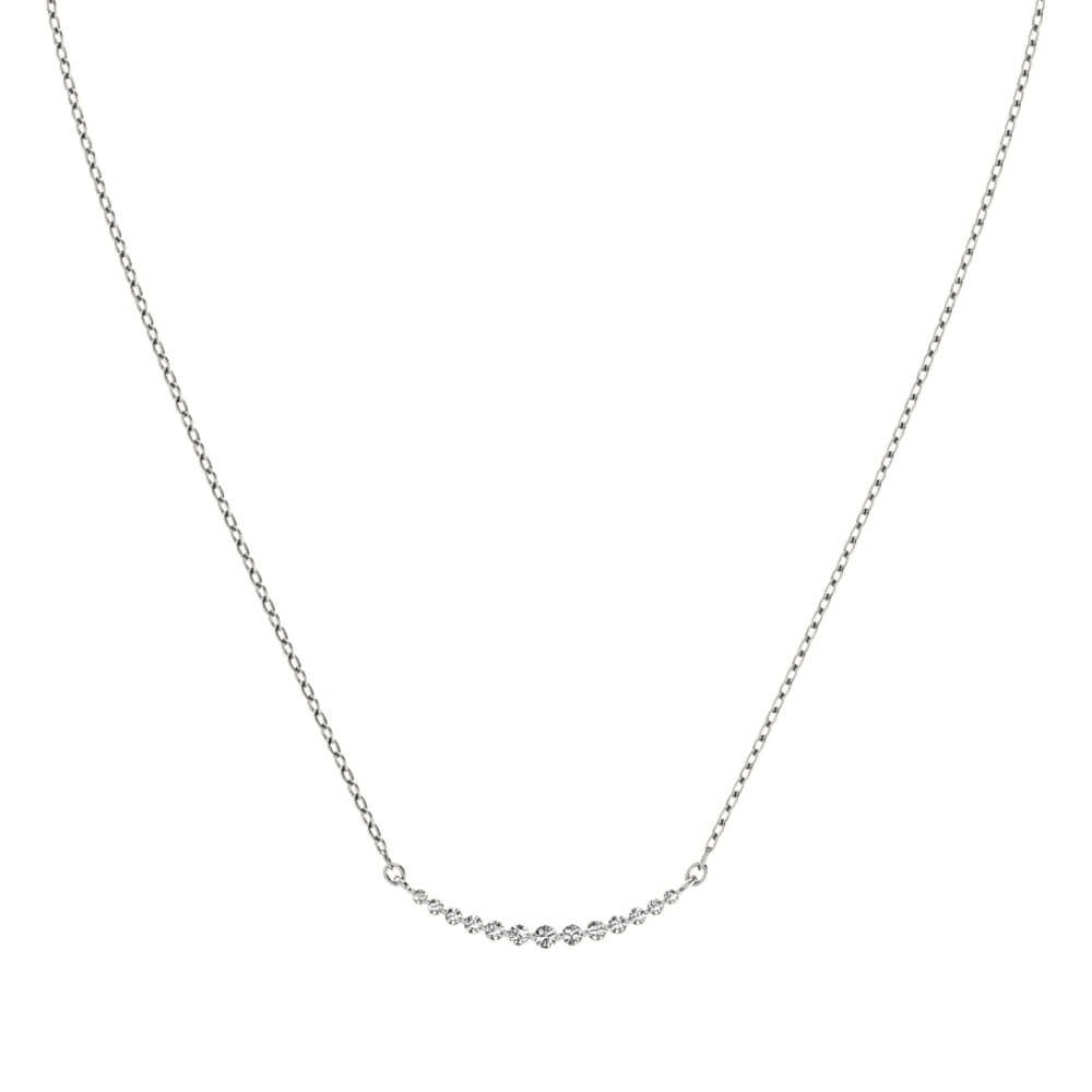 Diamond Row White Gold Necklace