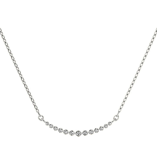Diamond Row White Gold Necklace