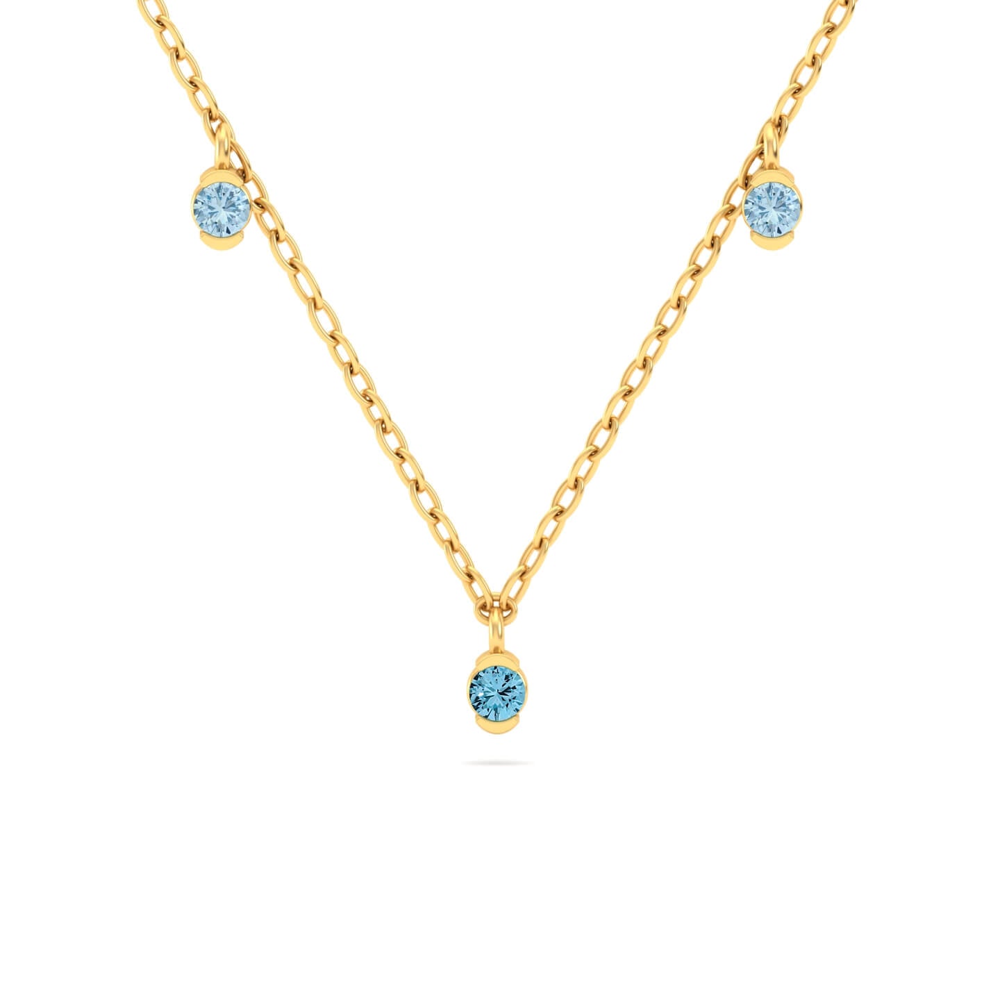 Blue Topaz & Aquamarine Necklace