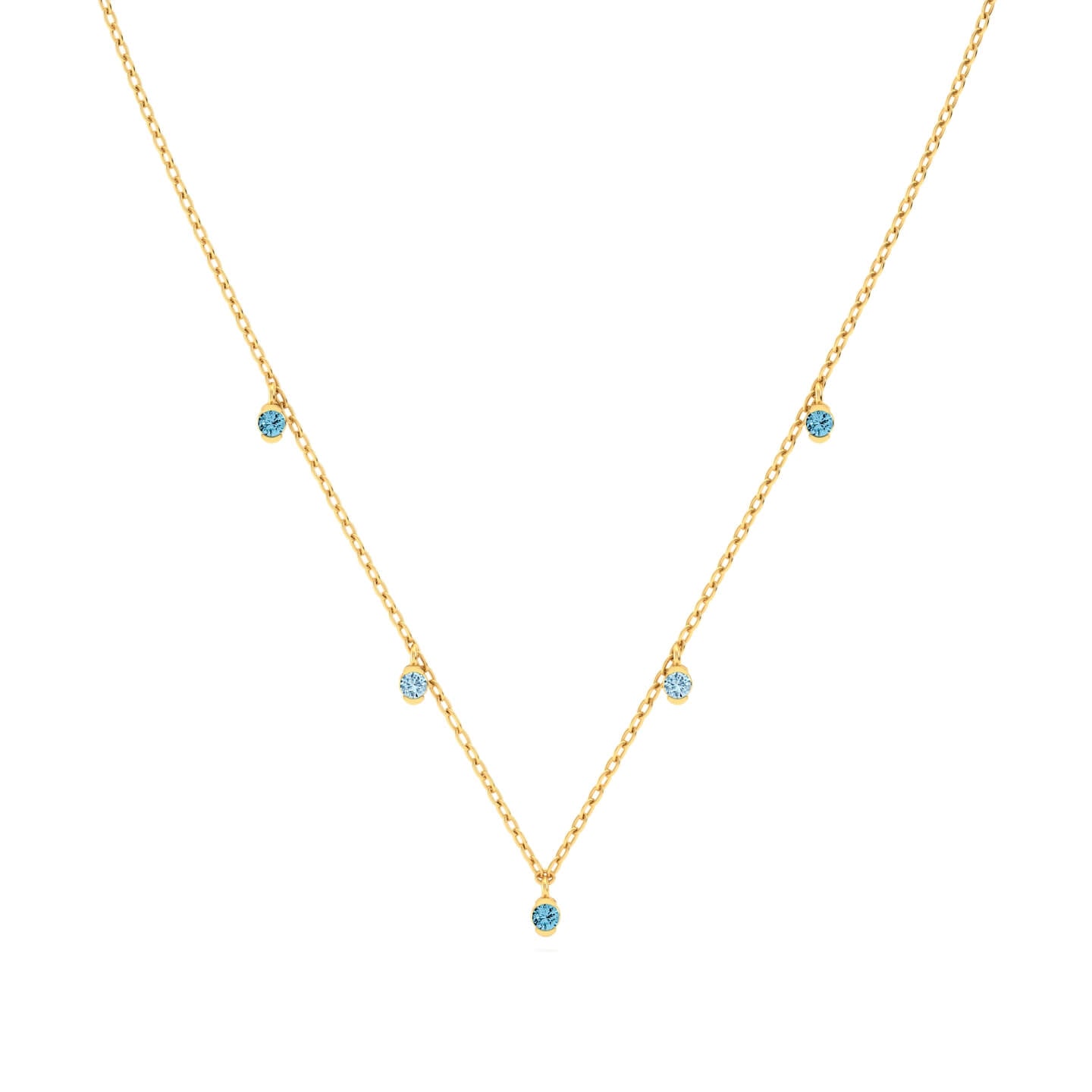 Blue Topaz & Aquamarine Necklace