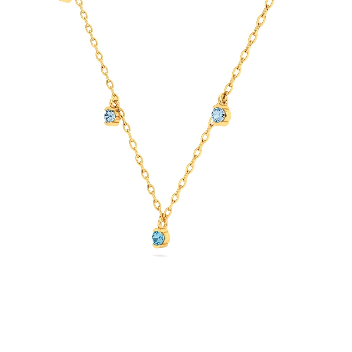 Blue Topaz & Aquamarine Necklace