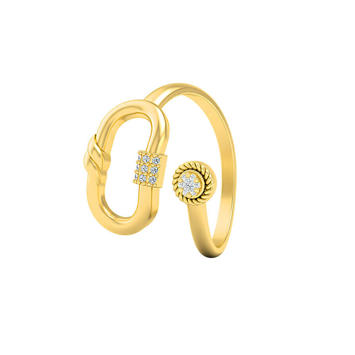 Lock Your Dreams Statement Twist Ring