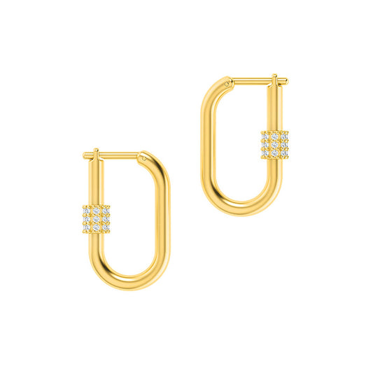 Lock Your Dreams Bold Diamond Earrings